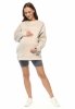 MijaCulture - 3 in 1 oversize maternity and nursing sweatshirt Miley M020 Beige